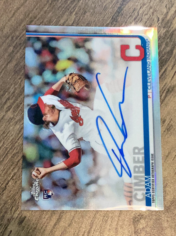 Adam Cimber Cleveland Indians MLB 2019 Topps Chrome - Rookie Autographs Refractor RA-AC AU, SN499
