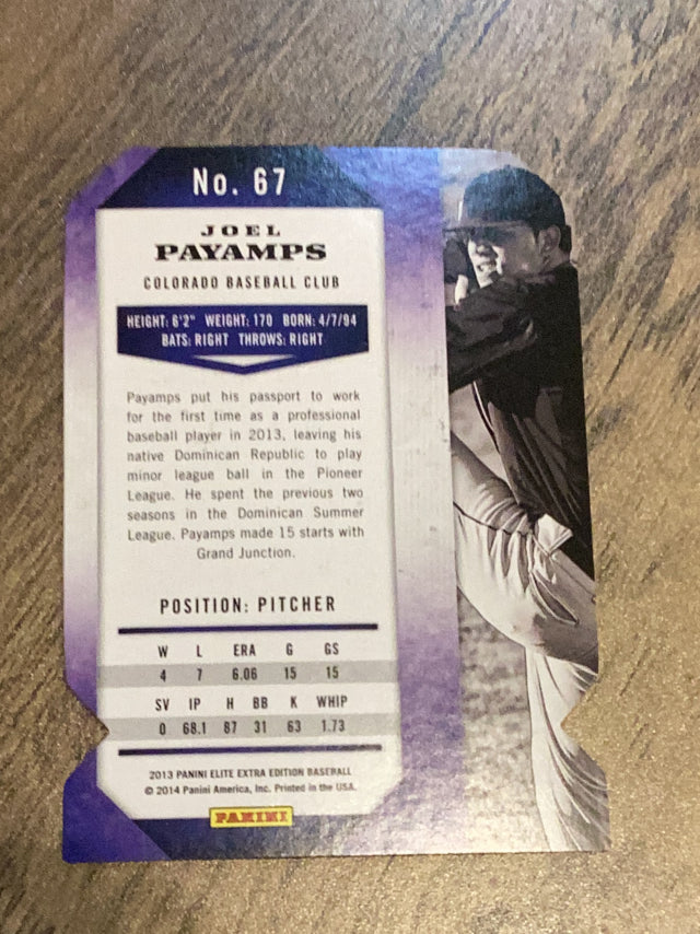 Joel Payamps Colorado Rockies MLB 2013 Panini Elite Extra Edition - Aspirations 67 SN200 Panini