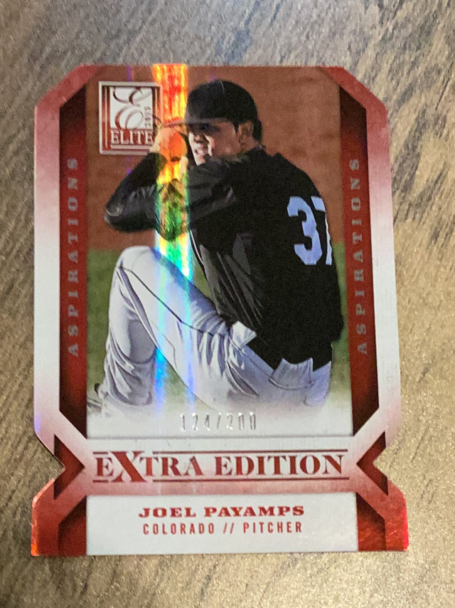 Joel Payamps Colorado Rockies MLB 2013 Panini Elite Extra Edition - Aspirations 67 SN200