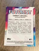 Garrett Mitchell Milwaukee Brewers MLB 2021 Bowman - Futurist Mojo Refractor Purple FUT-GM SN250 Bowman