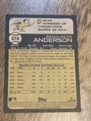 Brian Anderson Miami Marlins MLB 2022 Topps Heritage 574 Topps