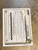 Brice Turang Milwaukee Brewers MLB 2021 Bowman - Prospects BP-10 Bowman