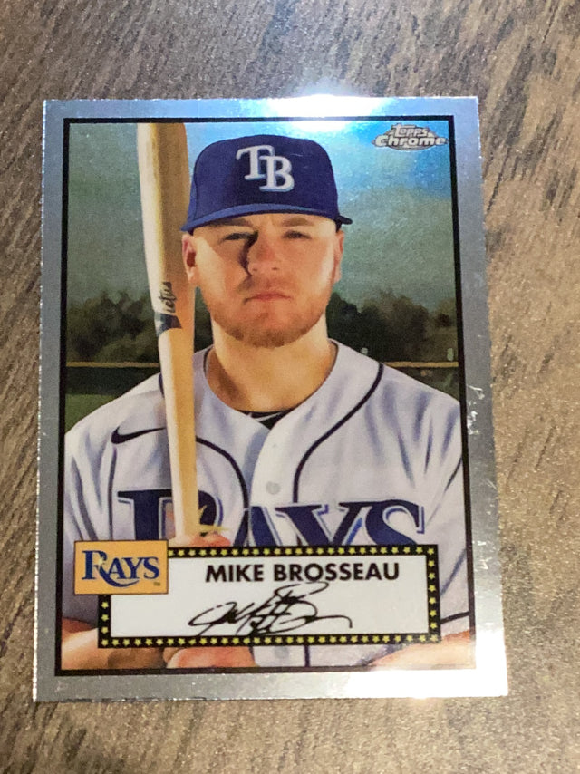 Mike Brosseau Tampa Bay Rays MLB 2021 Topps Chrome Platinum Anniversary 416 