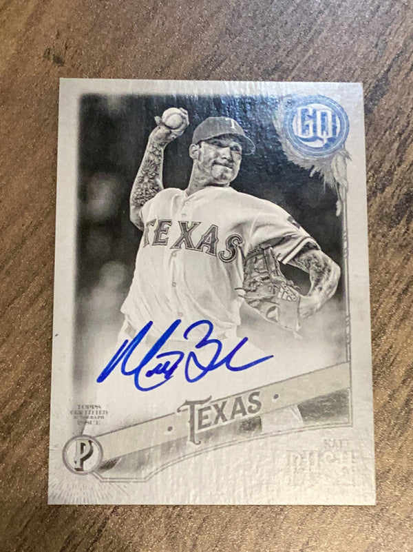 Matt Bush Texas Rangers MLB 2018 Topps Gypsy Queen - Autographs Black And White GQA-MB AU, SN50