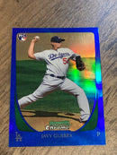 Javy Guerra Los Angeles Dodgers MLB 2011 Bowman Draft Picks & Prospects - Chrome Blue Refractors 80 SN199
