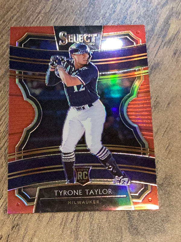 Tyrone Taylor Milwaukee Brewers MLB 2020 Panini Select - Red 20 SN199