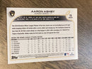 Aaron Ashby  MLB 2022 Topps 78b RC, VAR\nVAR: Factory set, Large RC logo variation Topps
