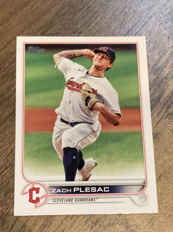 Zach Plesac Cleveland Guardians MLB 2022 Topps 377 