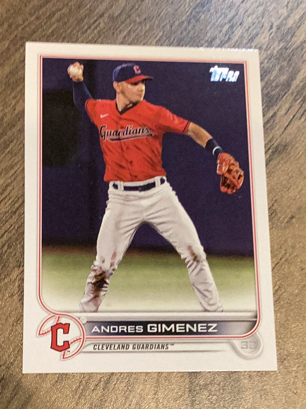 Andres Gimenez Cleveland Guardians MLB 2022 Topps 504 