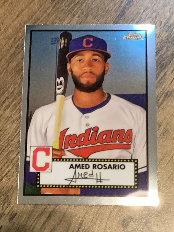 Amed Rosario Cleveland Indians MLB 2021 Topps Chrome Platinum Anniversary 294 