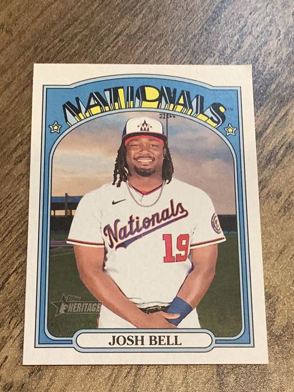 Josh Bell Washington Nationals MLB 2021 Topps Heritage 623 