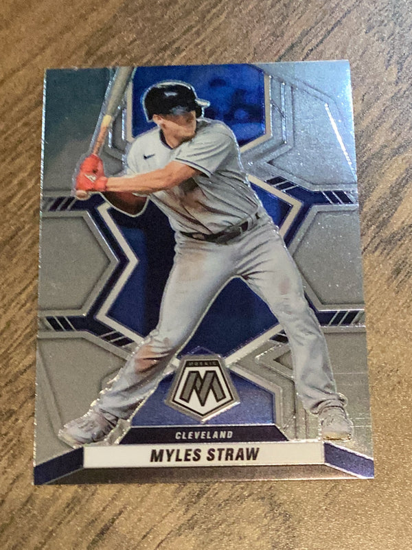 Myles Straw Cleveland Guardians MLB 2022 Panini Mosaic 41 