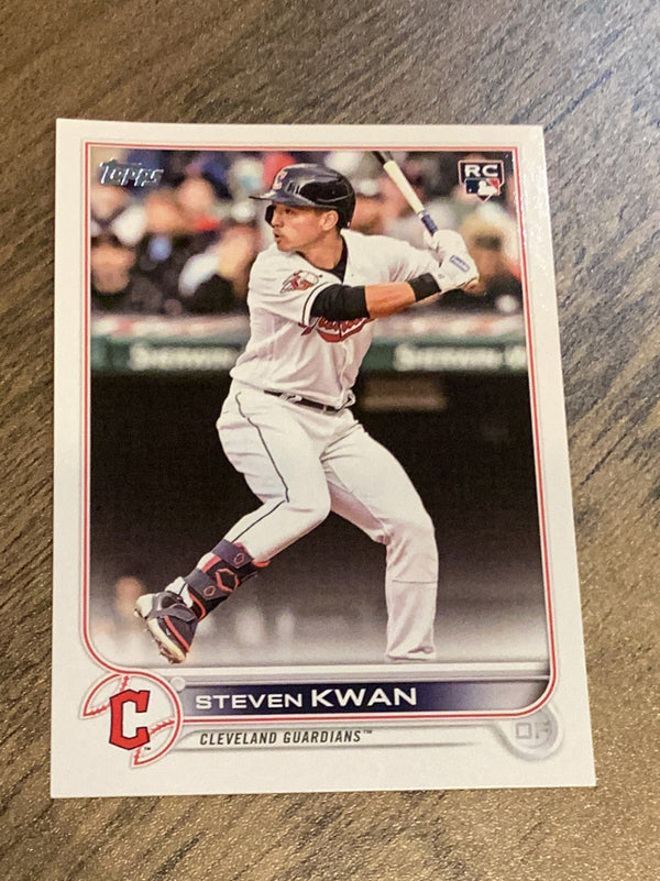 Steven Kwan Cleveland Guardians MLB 2022 Topps Update US261 RC