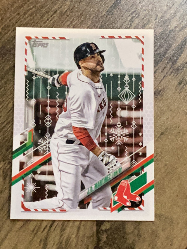 J.D. Martinez Boston Red Sox MLB 2021 Topps Holiday HW2 