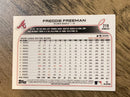 Freddie Freeman Atlanta Braves MLB 2022 Topps Opening Day 219 BASE: Batting Topps