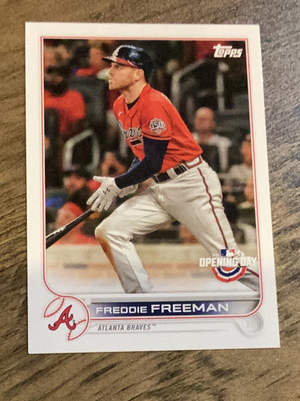 Freddie Freeman Atlanta Braves MLB 2022 Topps Opening Day 219 BASE: Batting