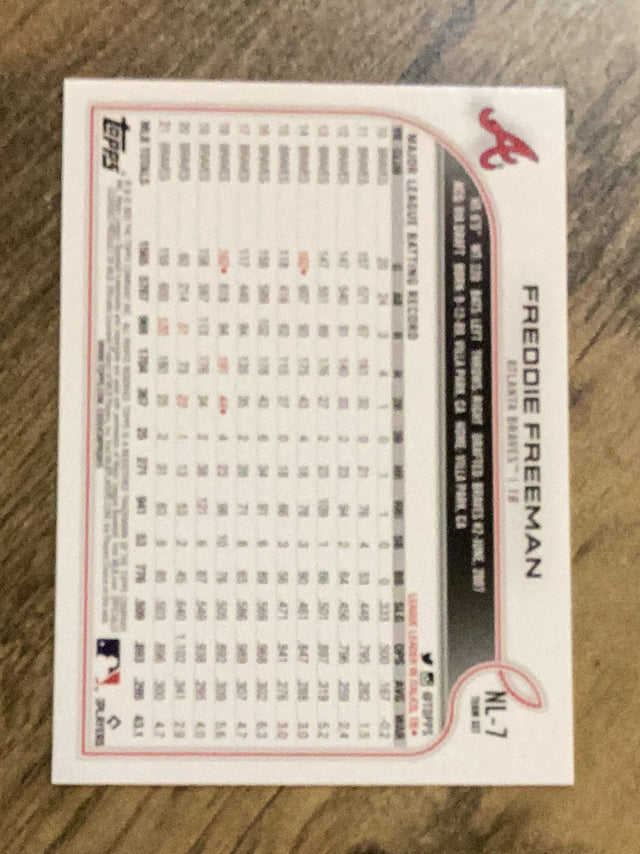 Freddie Freeman Atlanta Braves MLB 2022 Topps National League All-Stars NL-7 Topps