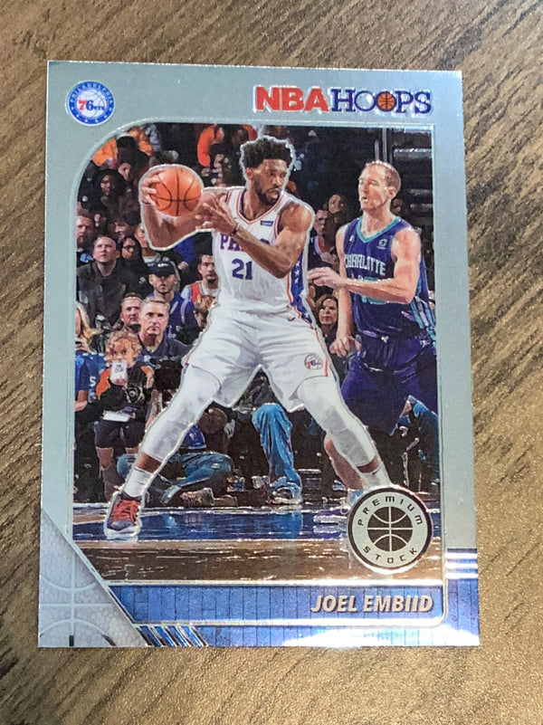 Joel Embiid Philadelphia 76ers NBA 2019-20 Hoops Premium Stock 145 