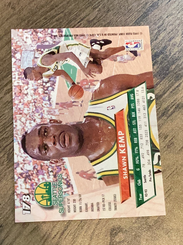 Shawn Kemp Seattle SuperSonics NBA 1993-94 Ultra 178 Ultra