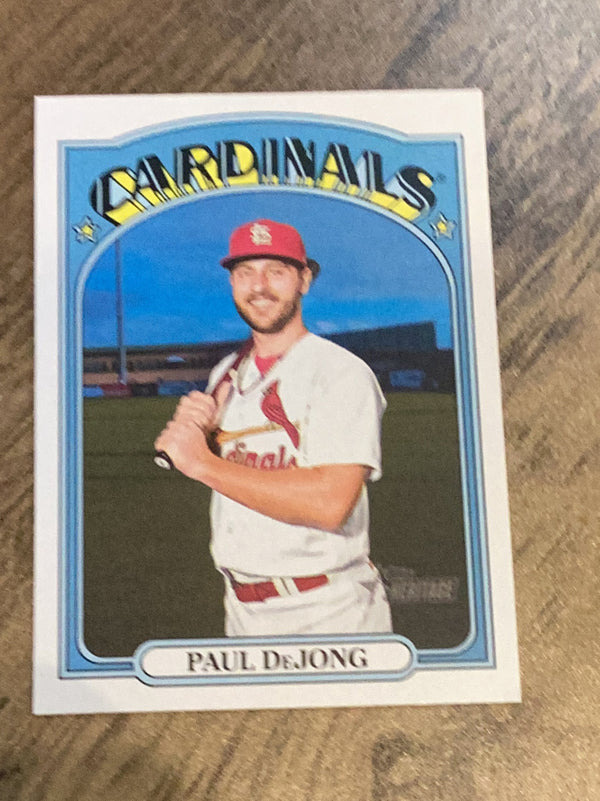 Paul DeJong St Louis Cardinals MLB 2021 Topps Heritage 554 