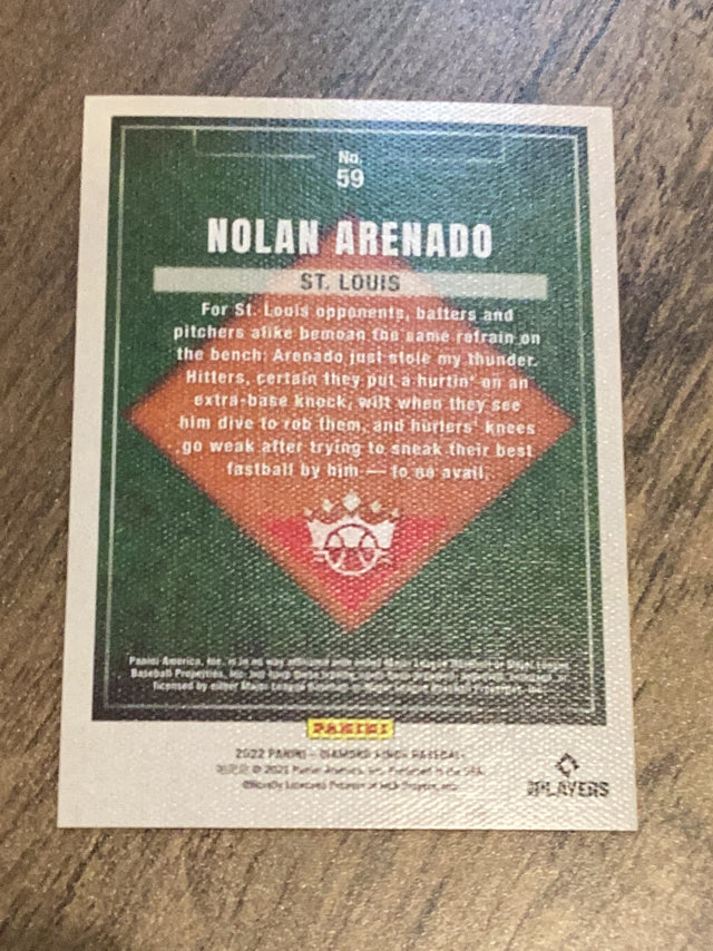 Nolan Arenado St. Louis Cardinals MLB 2022 Panini Diamond Kings 59 Panini