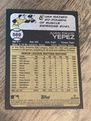 Juan Yepez St. Louis Cardinals MLB 2022 Topps Heritage 569 RC Topps