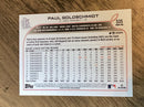 Paul Goldschmidt St. Louis Cardinals MLB 2022 Topps 535 BASE: Blue jersey Topps