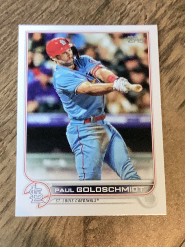 Paul Goldschmidt St. Louis Cardinals MLB 2022 Topps 535 BASE: Blue jersey