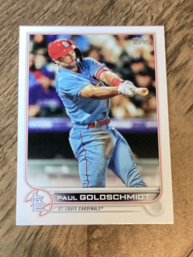 Paul Goldschmidt St. Louis Cardinals MLB 2022 Topps 535 BASE: Blue jersey