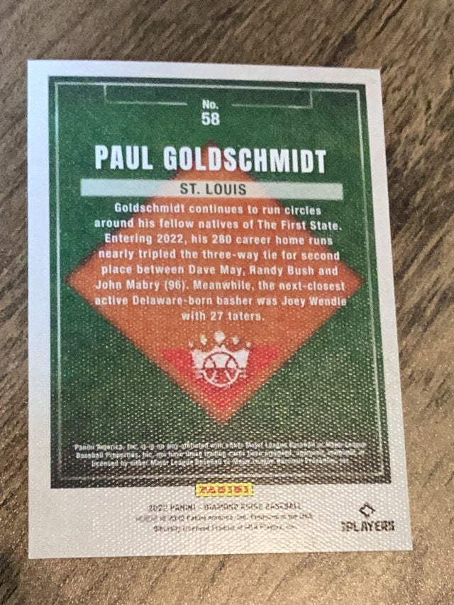 Paul Goldschmidt St. Louis Cardinals MLB 2022 Panini Diamond Kings 58 Panini