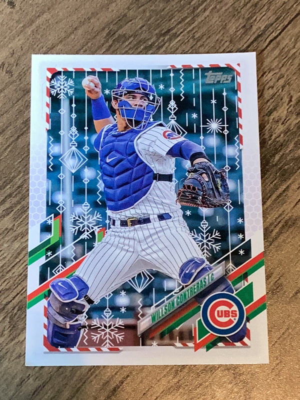 Willson Contreras Chicago Cubs MLB 2021 Topps Holiday HW188 