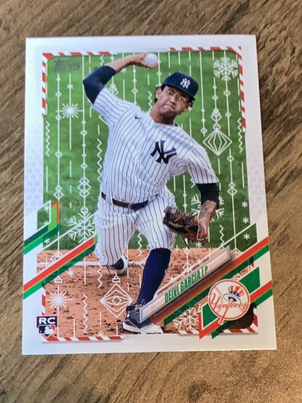 Deivi Garcia New York Yankees MLB 2021 Topps Holiday HW77 RC