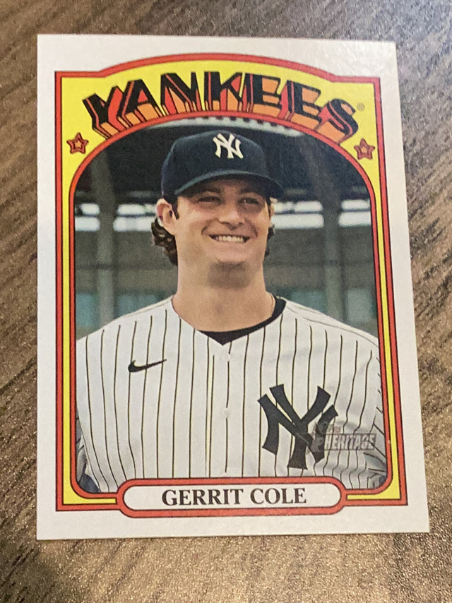 Gerrit Cole New York Yankees MLB 2021 Topps Heritage 249 