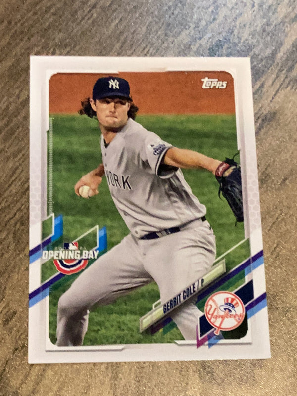 Gerrit Cole New York Yankees MLB 2021 Topps Opening Day 38 