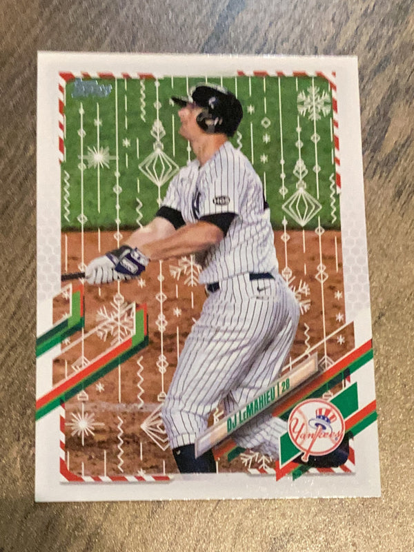 DJ LeMahieu New York Yankees MLB 2021 Topps Holiday HW56 