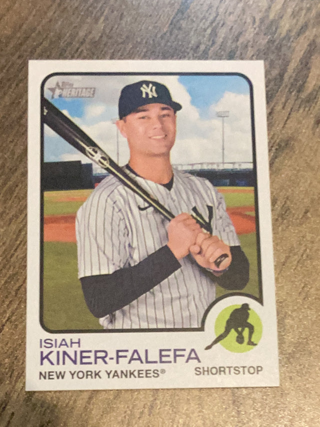 Isiah Kiner-Falefa New York Yankees MLB 2022 Topps Heritage 579 