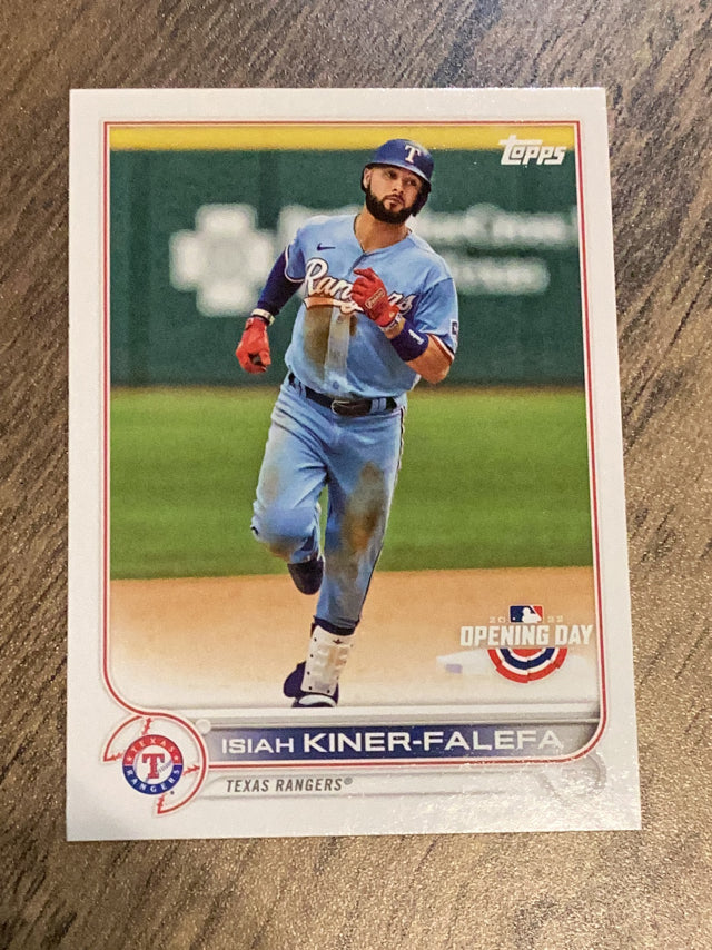 Isiah Kiner-Falefa Texas Rangers MLB 2022 Topps Opening Day 203 