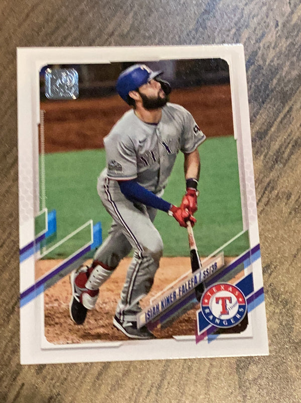 Isiah Kiner-Falefa Texas Rangers MLB 2021 Topps 397 