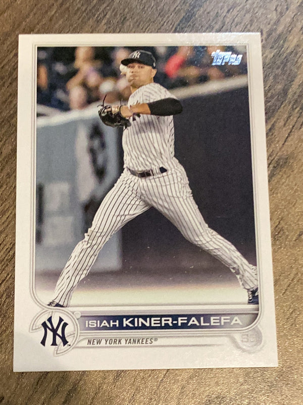 Isiah Kiner-Falefa New York Yankees MLB 2022 Topps Update US119 