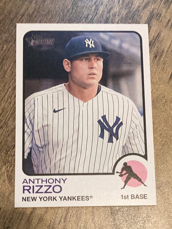 Anthony Rizzo New York Yankees MLB 2022 Topps Heritage 539 
