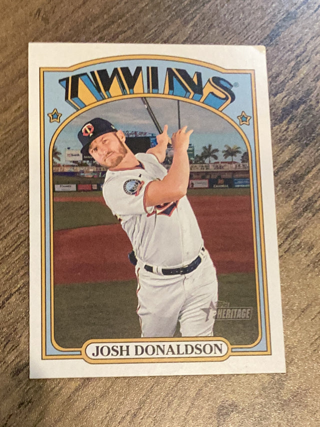 Josh Donaldson Minnesota Twins MLB 2021 Topps Heritage 198 