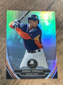 George Springer Houston Astros MLB 2013 Bowman Platinum - Chrome Prospects Refractors BPCP38 