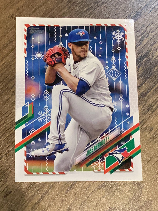 Jose Berrios Toronto Blue Jays MLB 2021 Topps Holiday HW207 