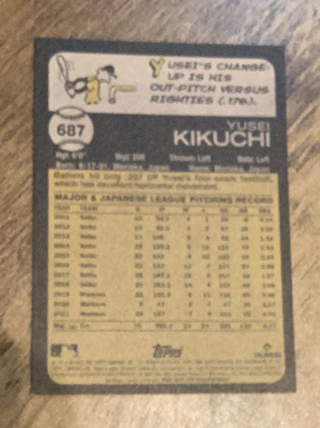 Yusei Kikuchi Toronto Blue Jays MLB 2022 Topps Heritage 687 Topps