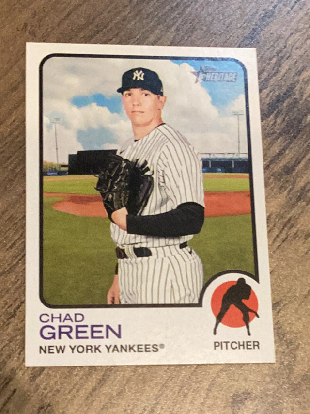 Chad Green New York Yankees MLB 2022 Topps Heritage 492 SP