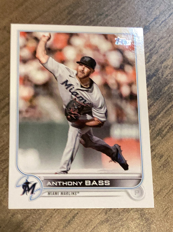 Anthony Bass Miami Marlins MLB 2022 Topps Update US227 