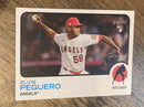 Elvis Peguero Los Angeles Angels MLB 2022 Topps Heritage 554 RC