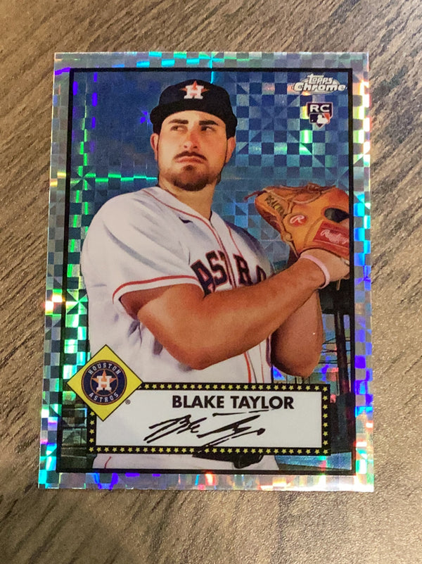 Blake Taylor Houston Astros MLB 2021 Topps Chrome Platinum Anniversary: X-Fractor 124 