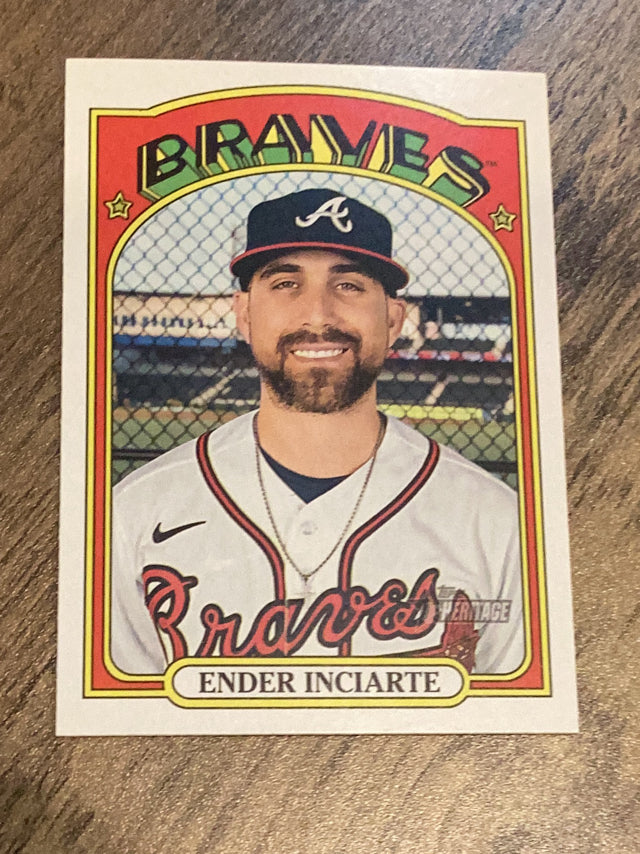 Ender Inciarte Atlanta Braves MLB 2021 Topps Heritage 374 