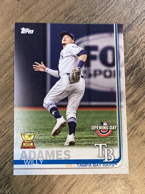 Willy Adames Tampa Bay Rays MLB 2019 Topps Opening Day 164 ASR